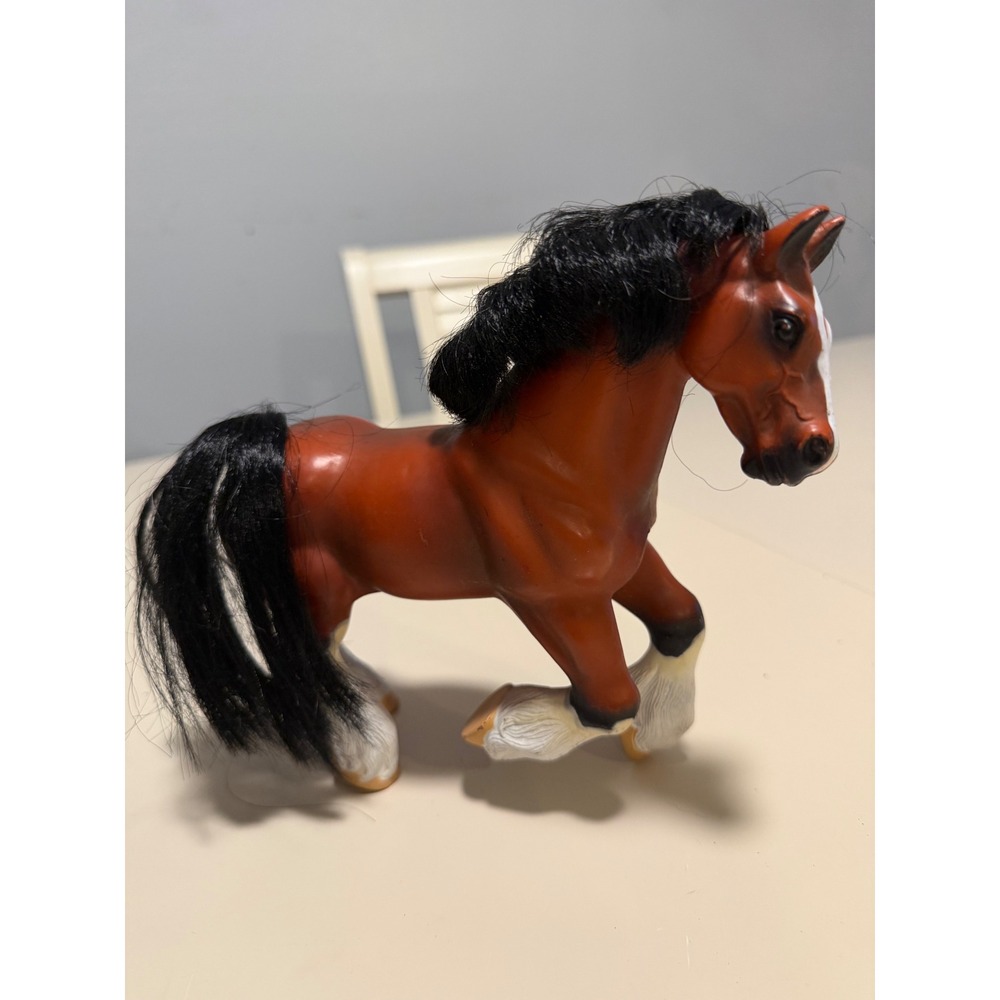Empire Grand Champions Clydesdale Stallion Horse Figure 1996 Bay Vintage Toy 9in